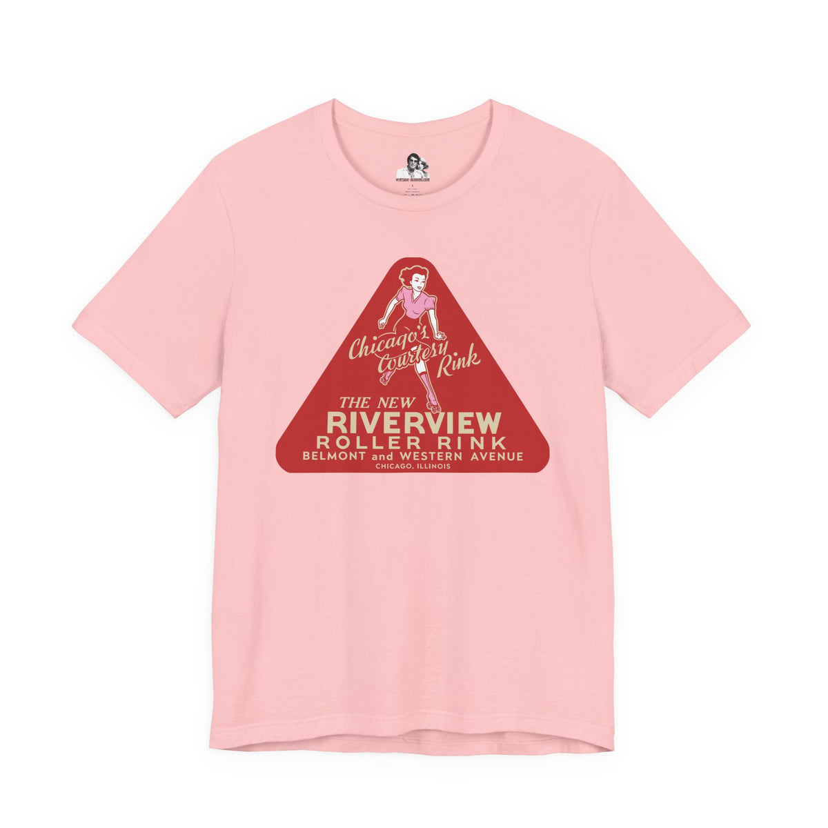 Chicago Riverview Roller Rink Light T-Shirt