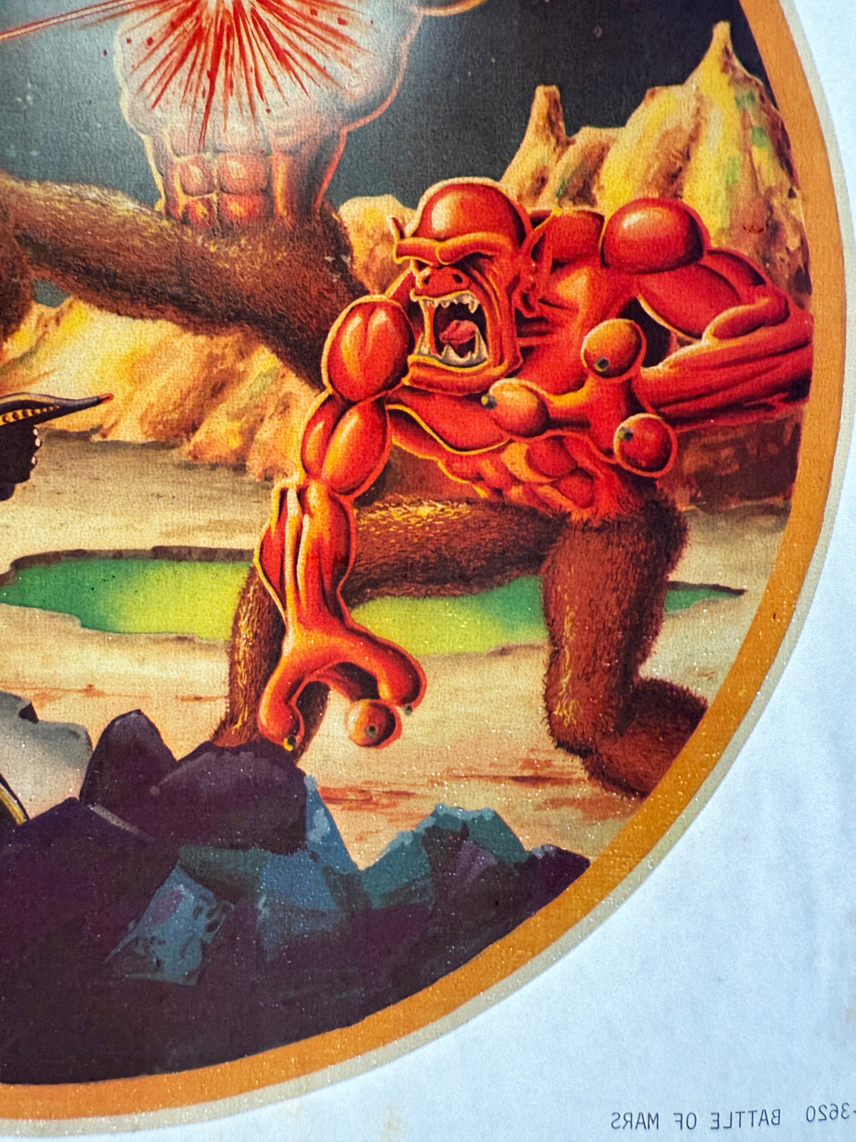Battle of Mars Vintage Iron On Heat Transfer