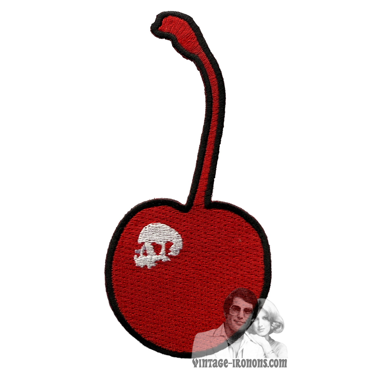 Broken Cherry Skull Logo Patch