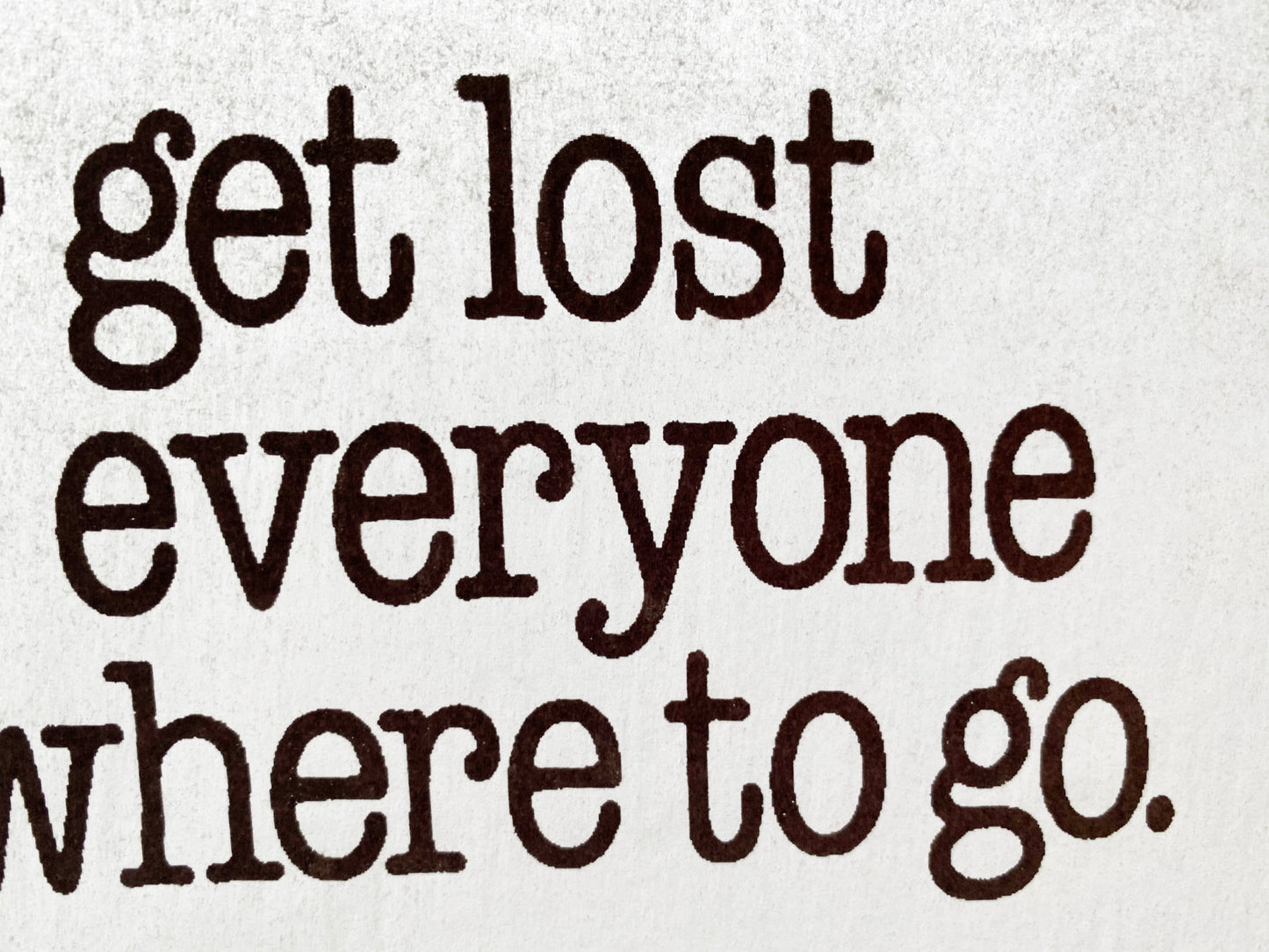 I never get lost... Vintage Iron On Heat Transfer