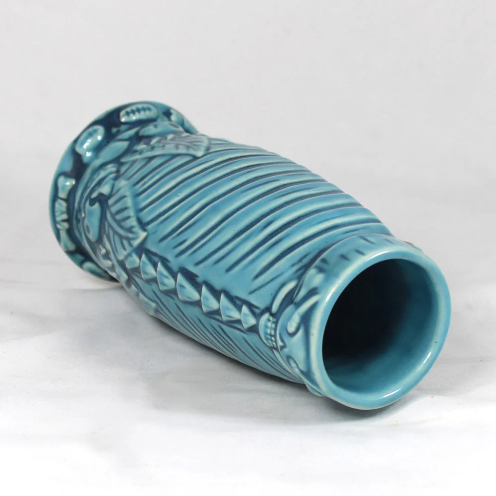 Cannibal King Tiki Mug, Blue on Blue