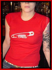 Safety Pin Women's Babydoll Tee - Size Small Only