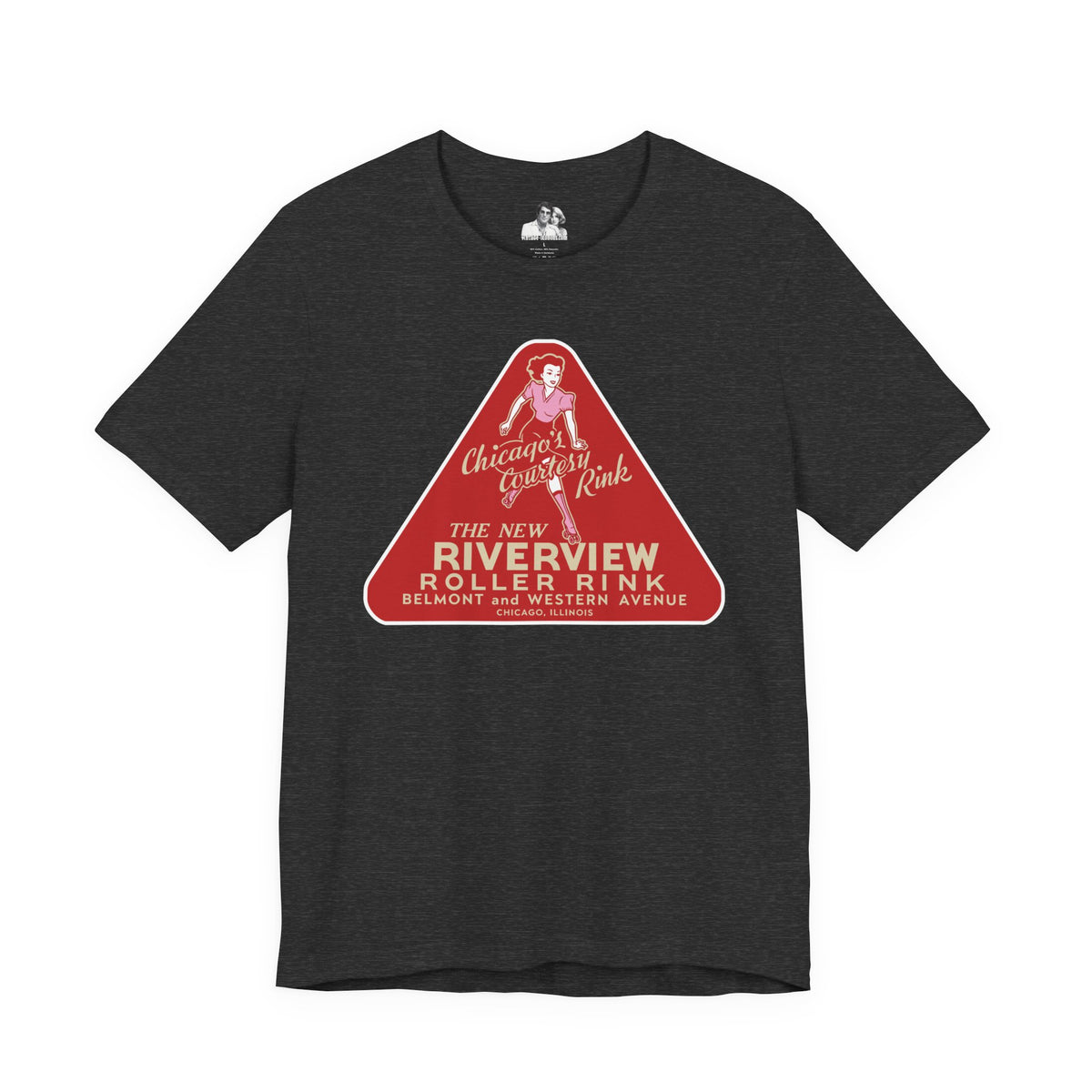 Chicago Riverview Roller Rink Dark T-Shirt