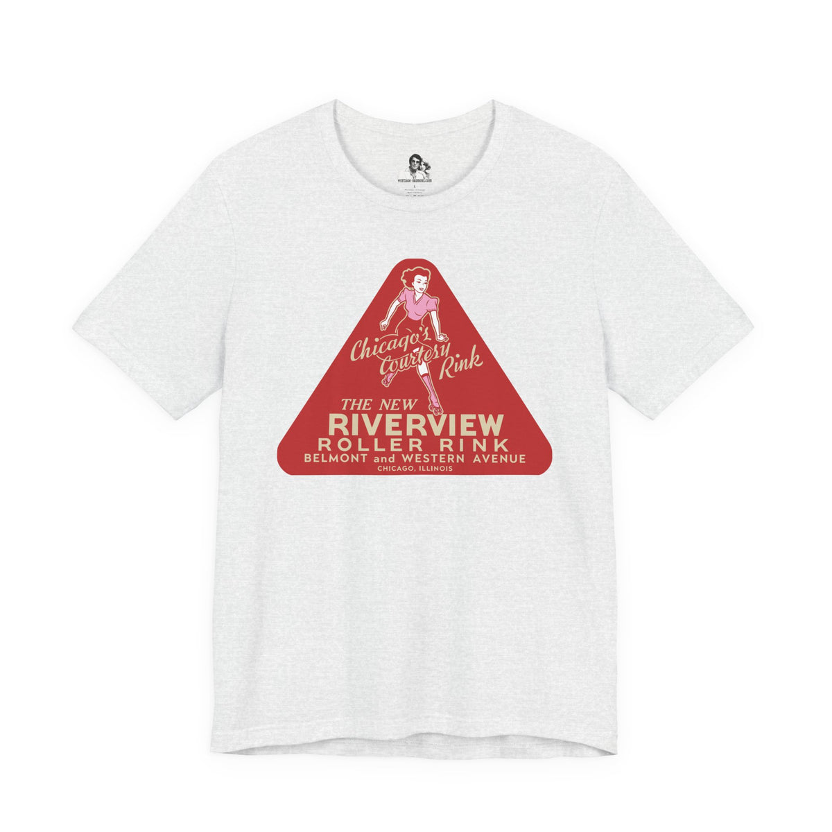 Chicago Riverview Roller Rink Light T-Shirt