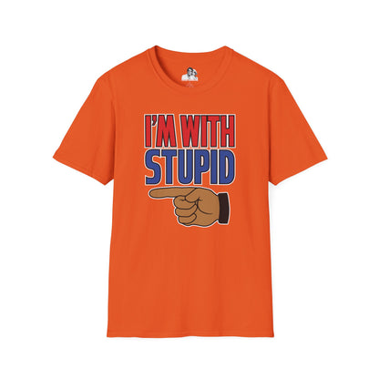 I'm with Stupid Dark T-Shirt