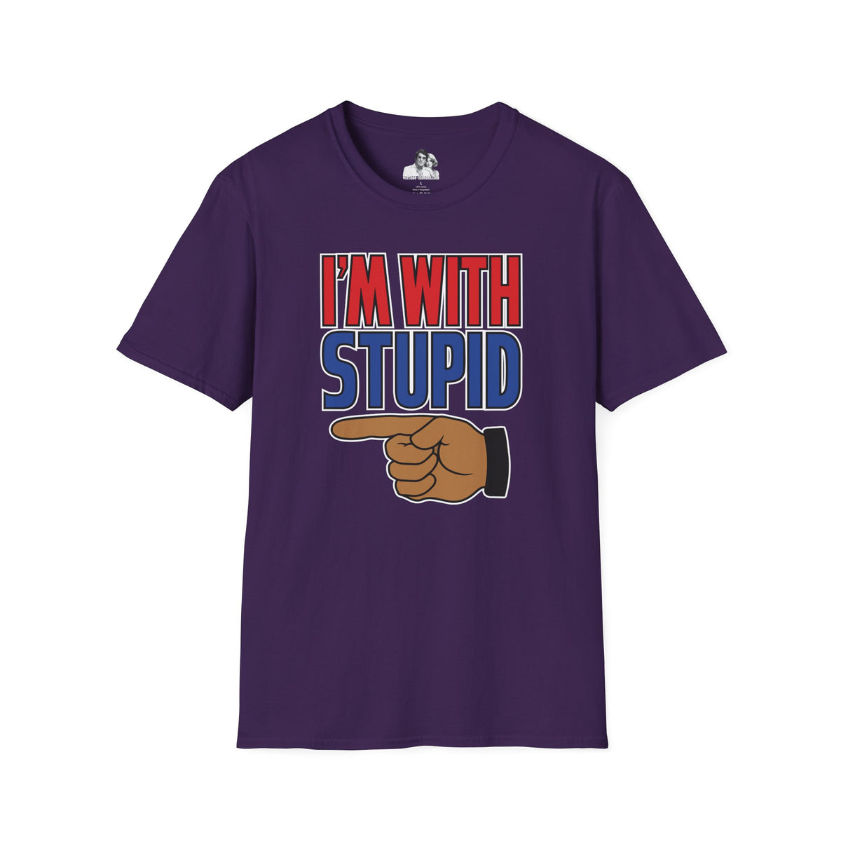 I'm with Stupid Dark T-Shirt