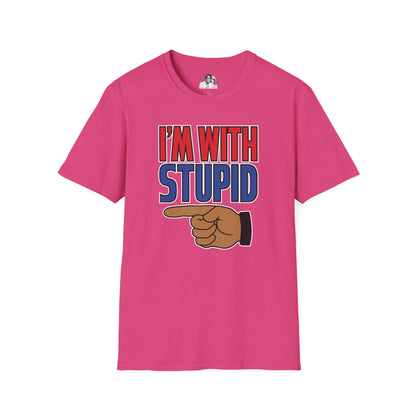 I'm with Stupid Dark T-Shirt