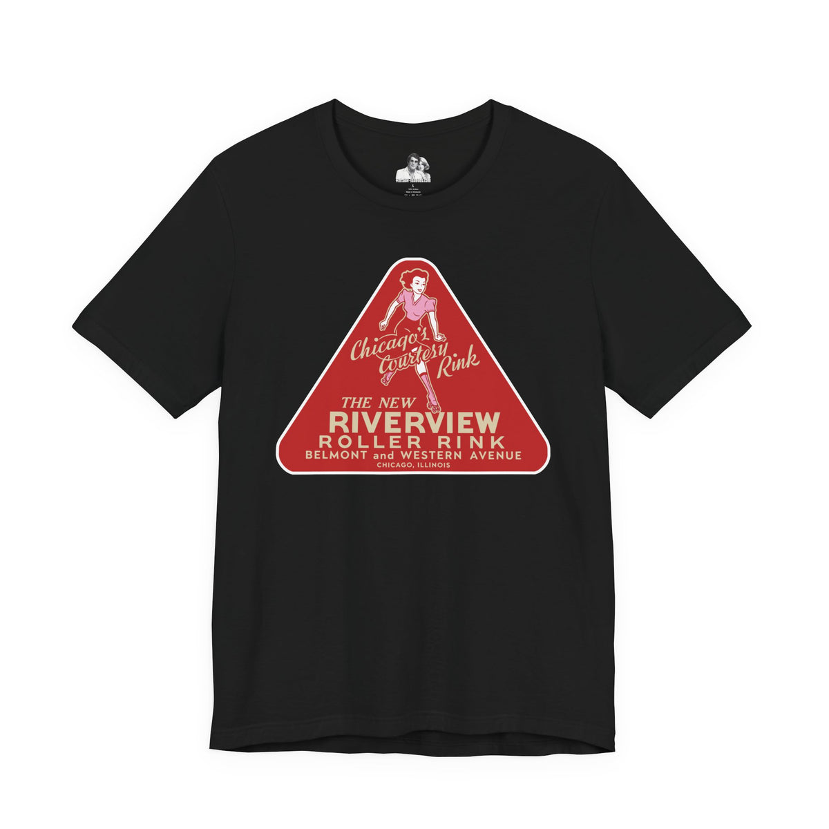 Chicago Riverview Roller Rink Dark T-Shirt