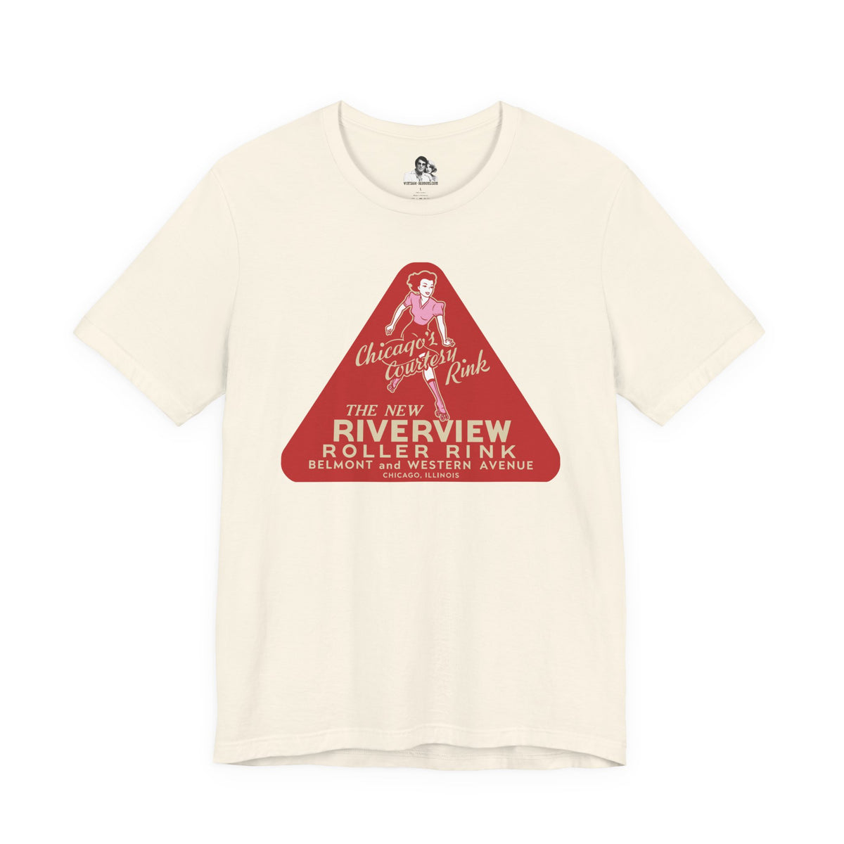 Chicago Riverview Roller Rink Light T-Shirt