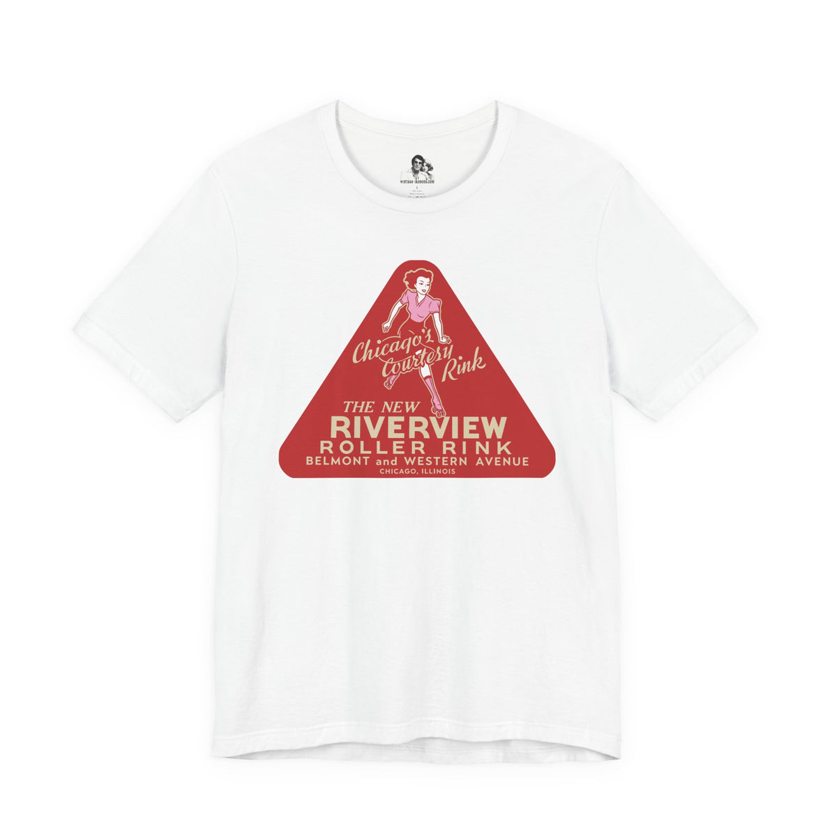 Chicago Riverview Roller Rink Light T-Shirt