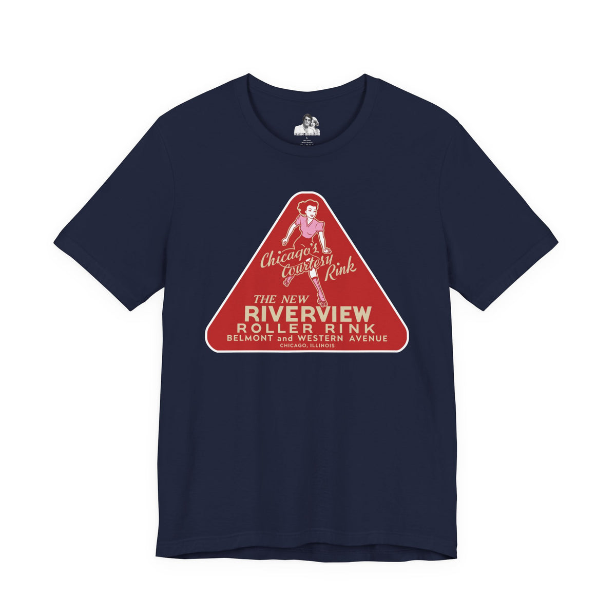 Chicago Riverview Roller Rink Dark T-Shirt