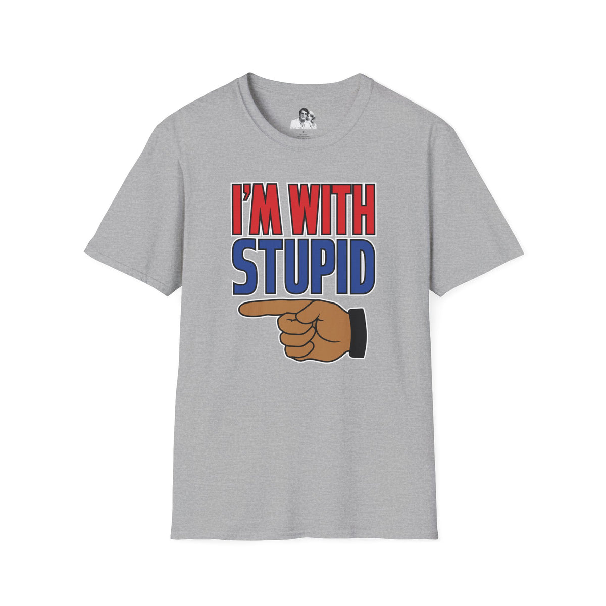 I'm with Stupid Dark T-Shirt