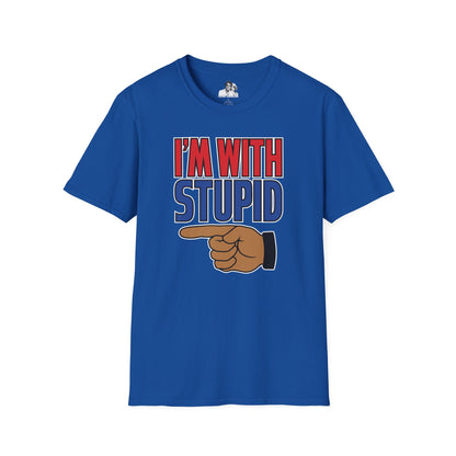 I'm with Stupid Dark T-Shirt