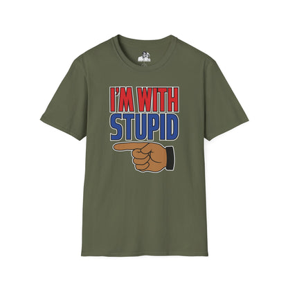 I'm with Stupid Dark T-Shirt