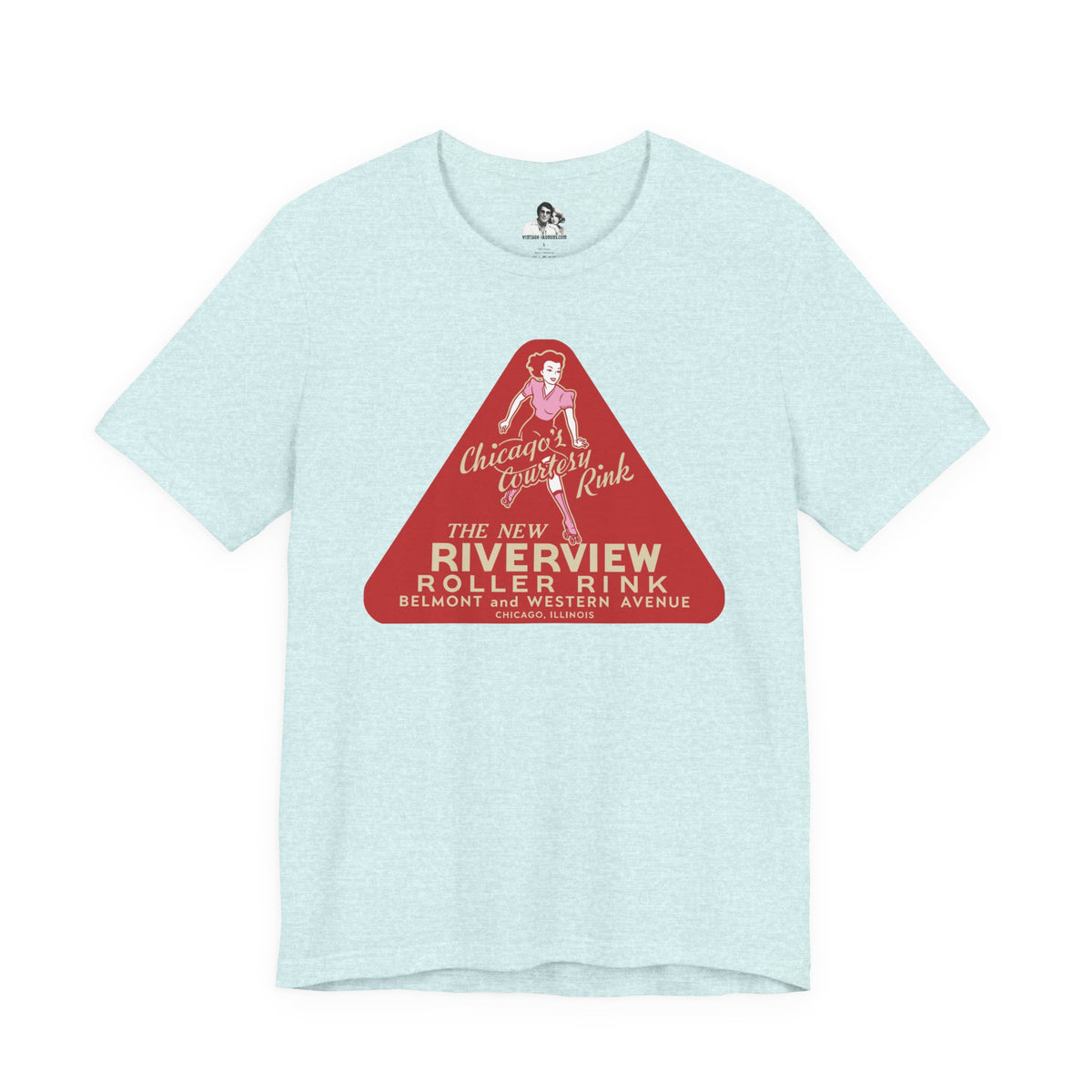 Chicago Riverview Roller Rink Light T-Shirt
