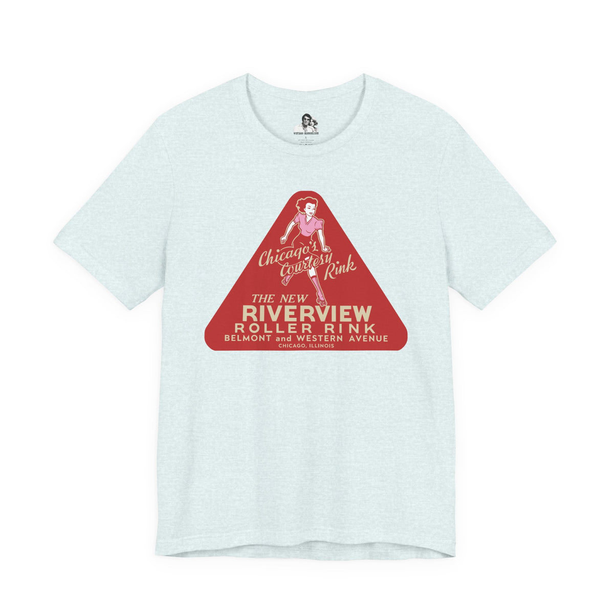 Chicago Riverview Roller Rink Light T-Shirt