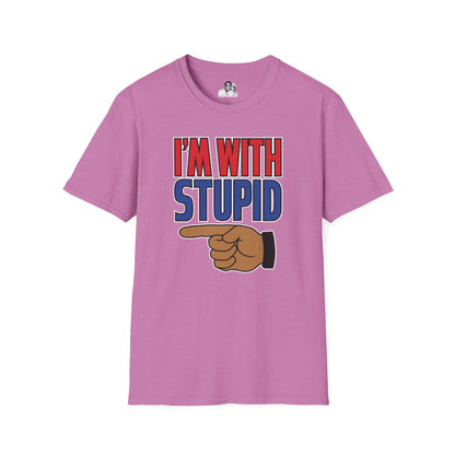I'm with Stupid Dark T-Shirt