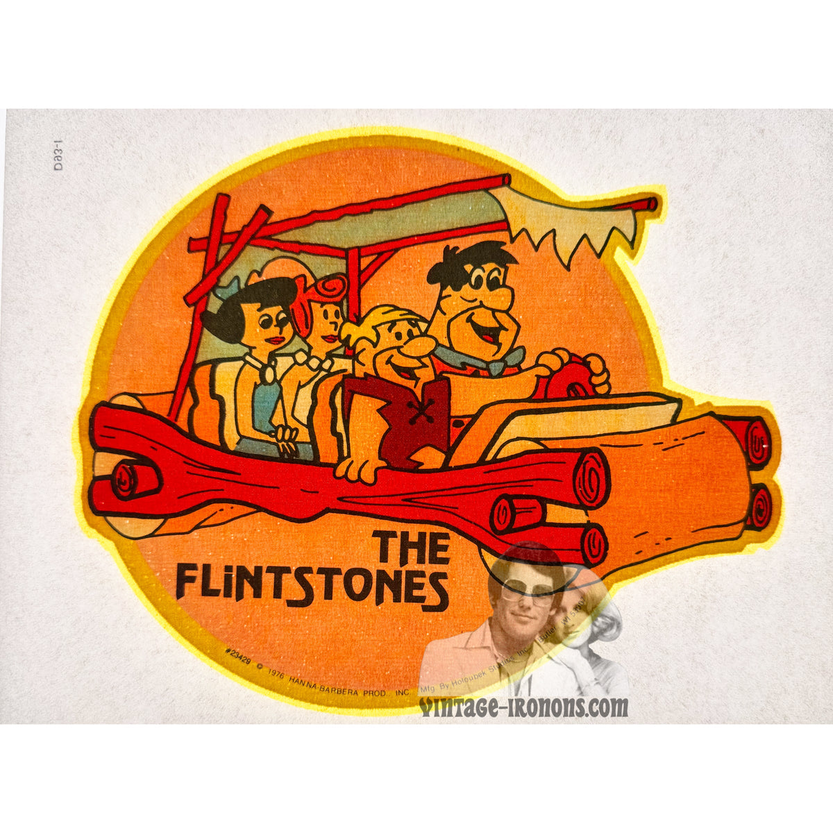 The Flintstones Vintage Iron On Heat Transfer