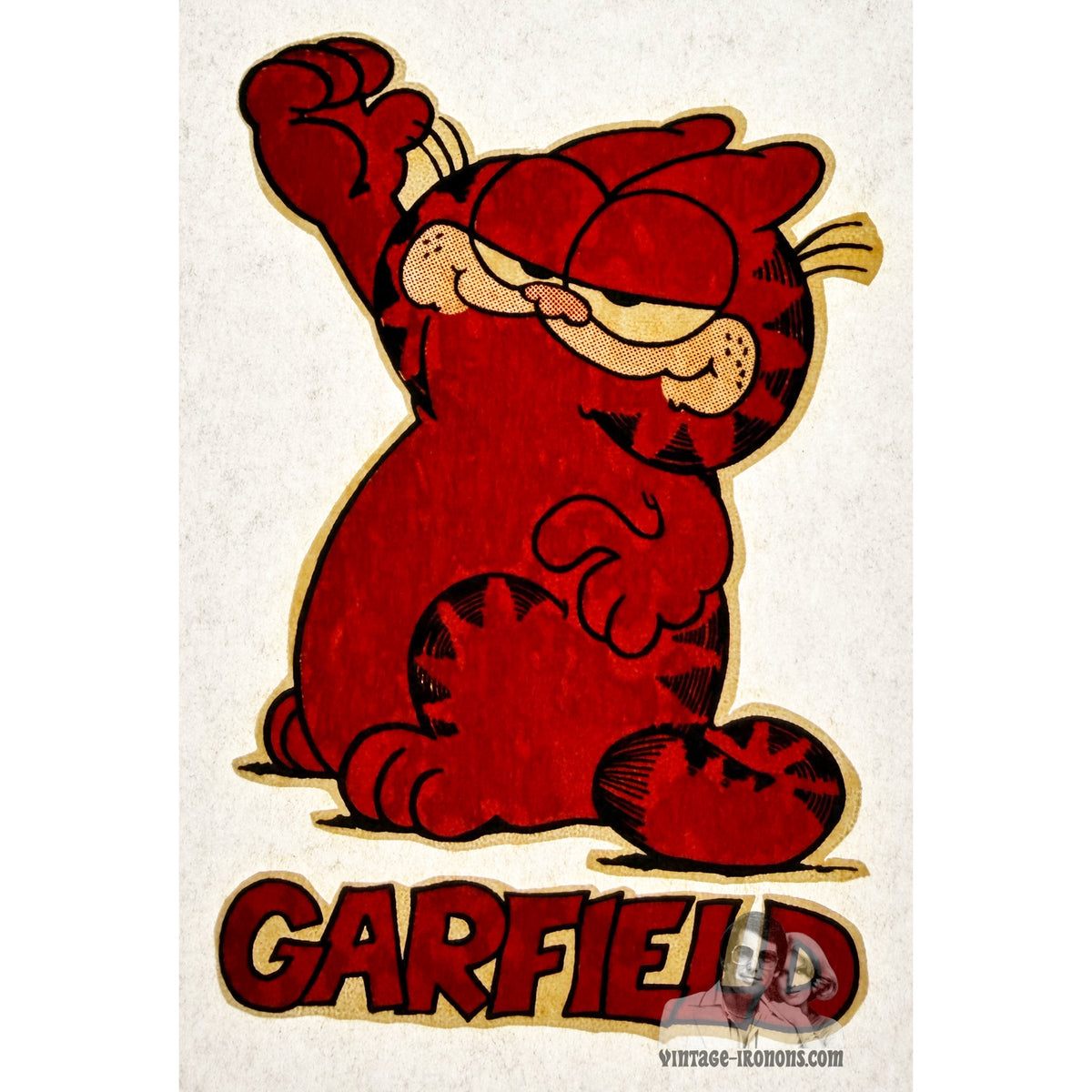 Garfield the Cat Vintage Iron On Heat Transfer