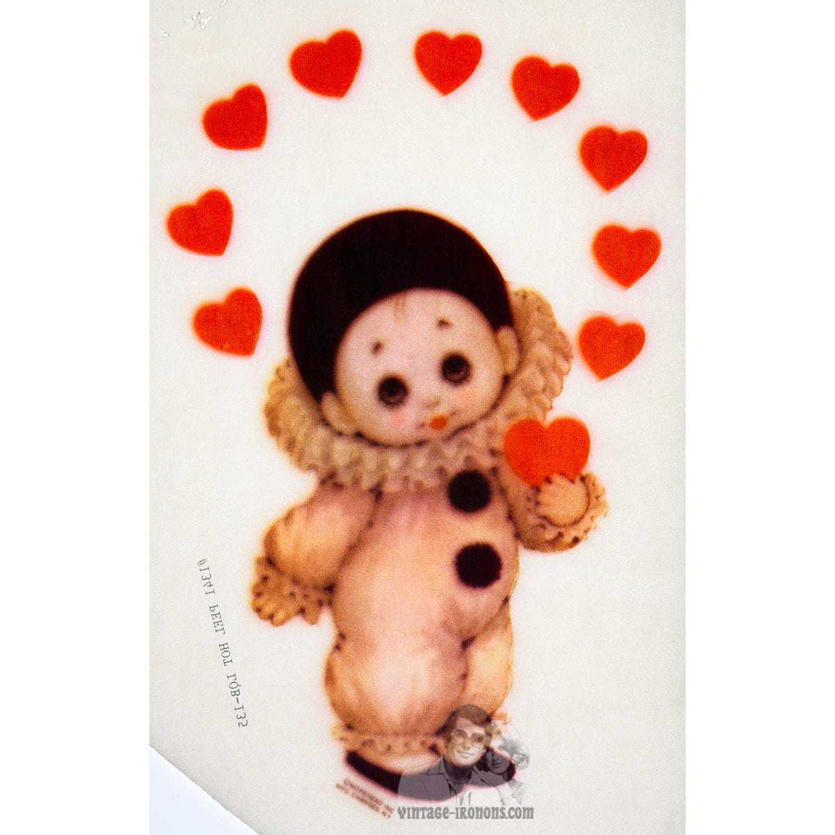 Young Clown Vintage Iron On Heat Transfer