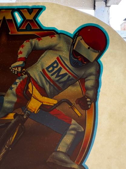 BMX Berm Buster Vintage Iron On Heat Transfer