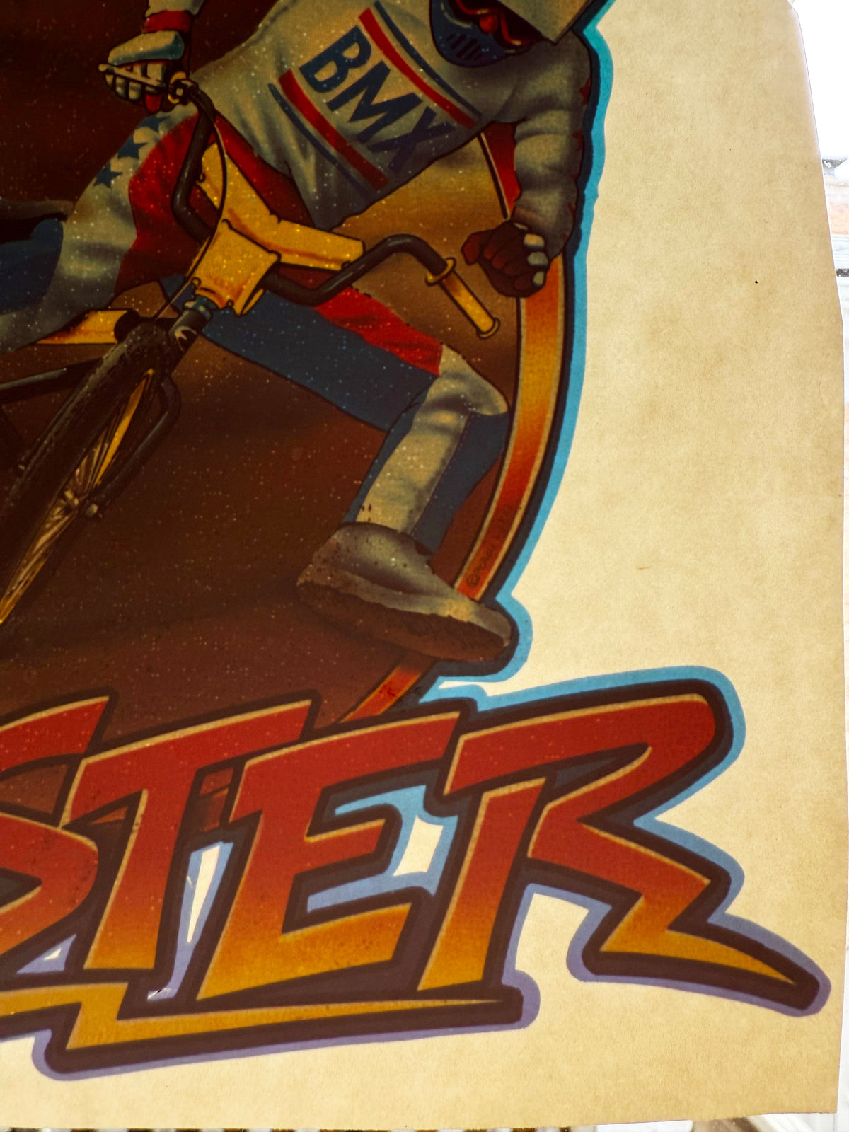 BMX Berm Buster Vintage Iron On Heat Transfer