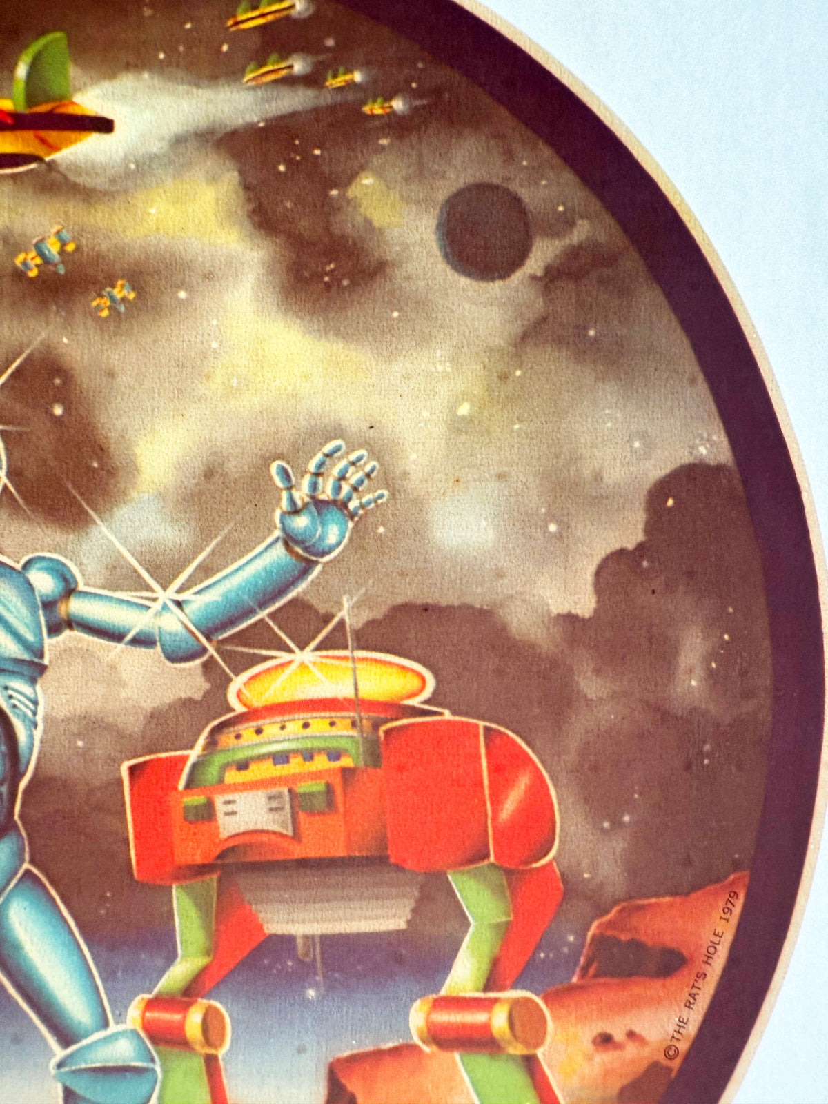 Planet of Robots Vintage Iron On Heat Transfer