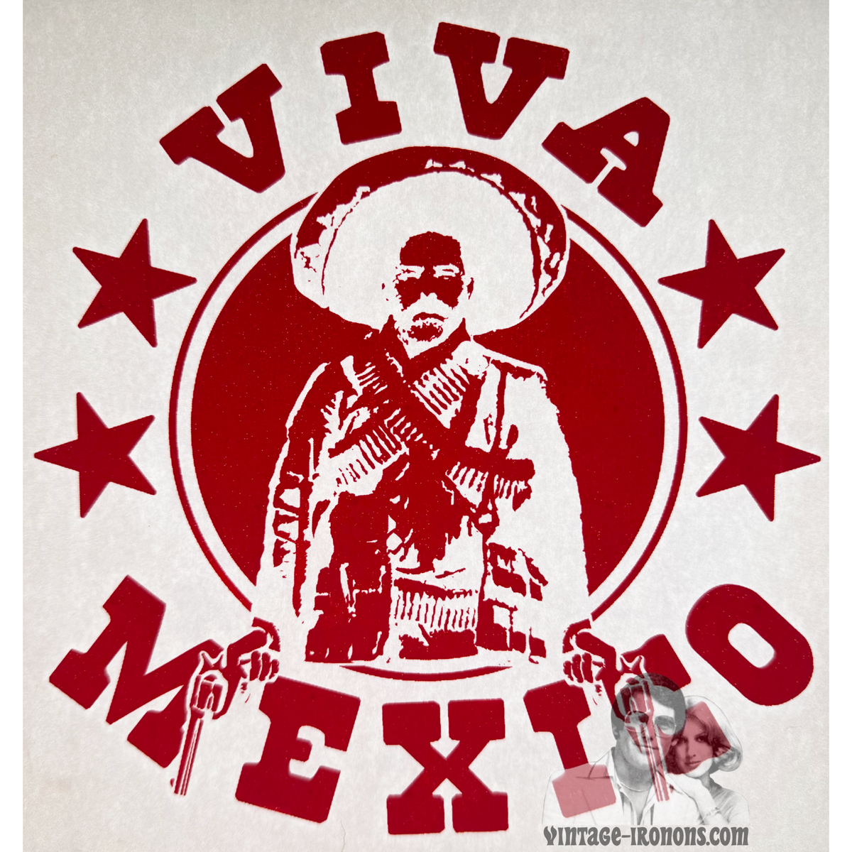 Viva Mexico Vintage Iron On Heat Transfer