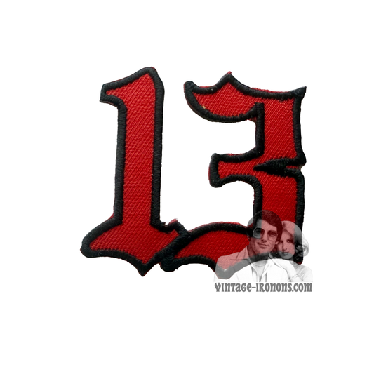 13 Red & Black Vintage Patch