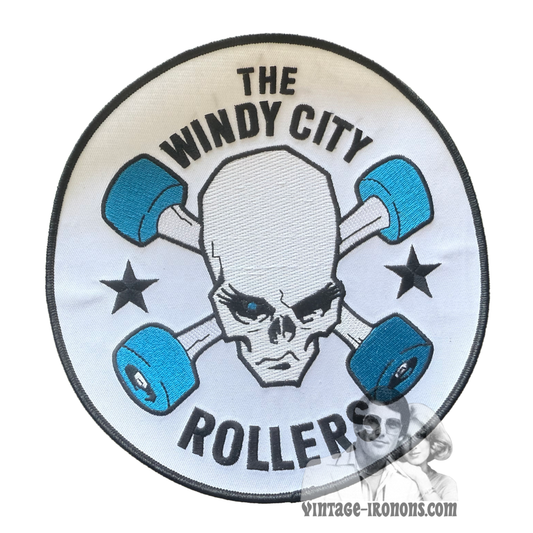 Large Windy City Rollers Chicago Roller Derby Vintage Patch