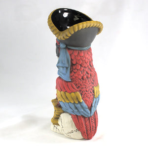 Peg Leg Pirate Party Parrot Tiki Mug - Red
