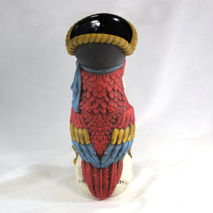 Peg Leg Pirate Party Parrot Tiki Mug - Red