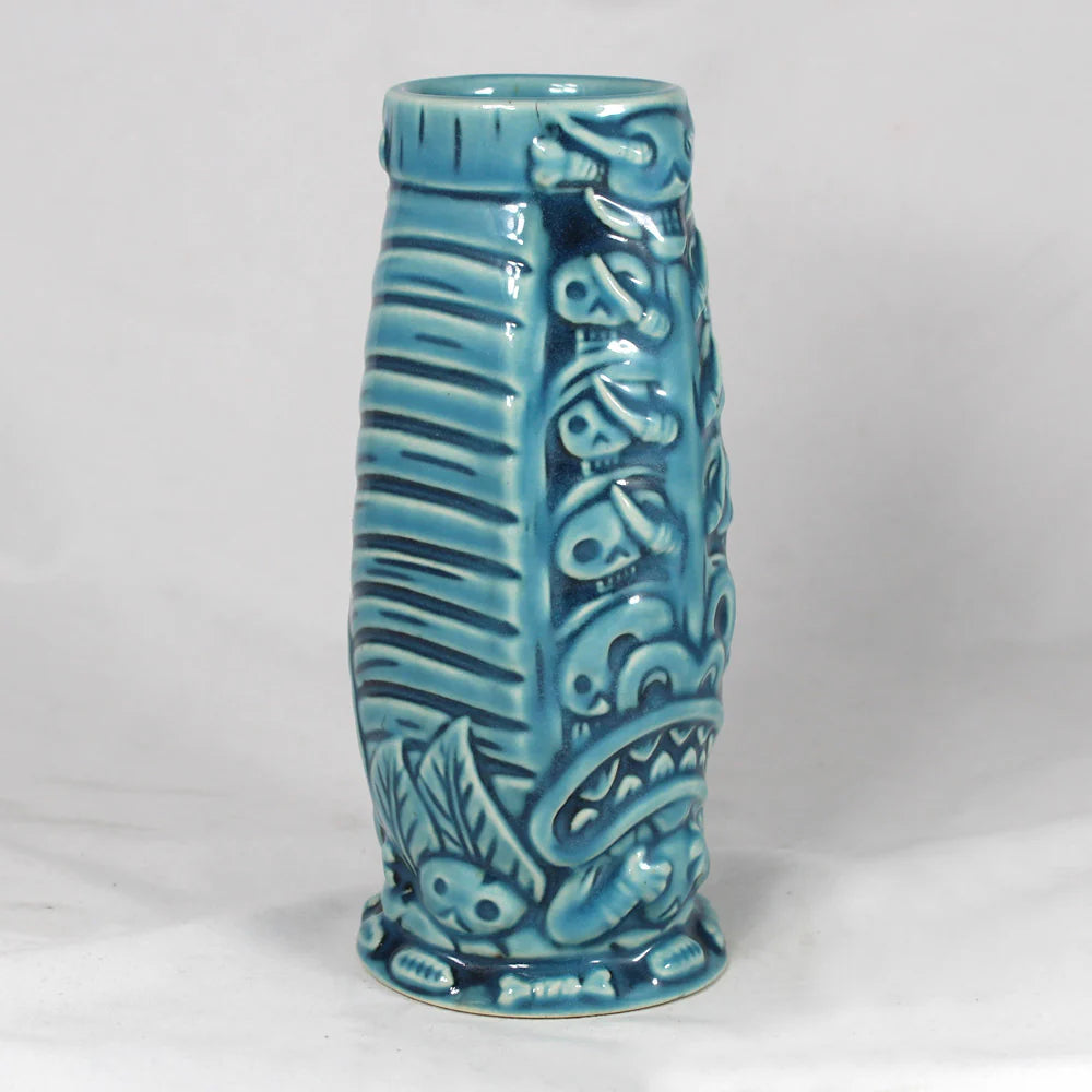 Cannibal King Tiki Mug, Blue on Blue