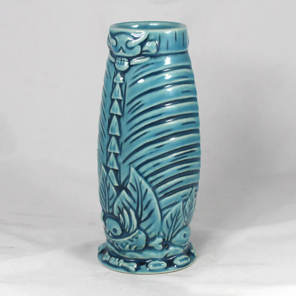 Cannibal King Tiki Mug, Blue on Blue