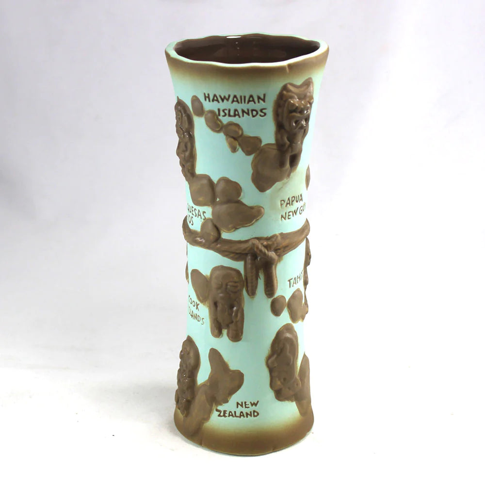 "Discovery!" Polynesia Map Tiki Mug