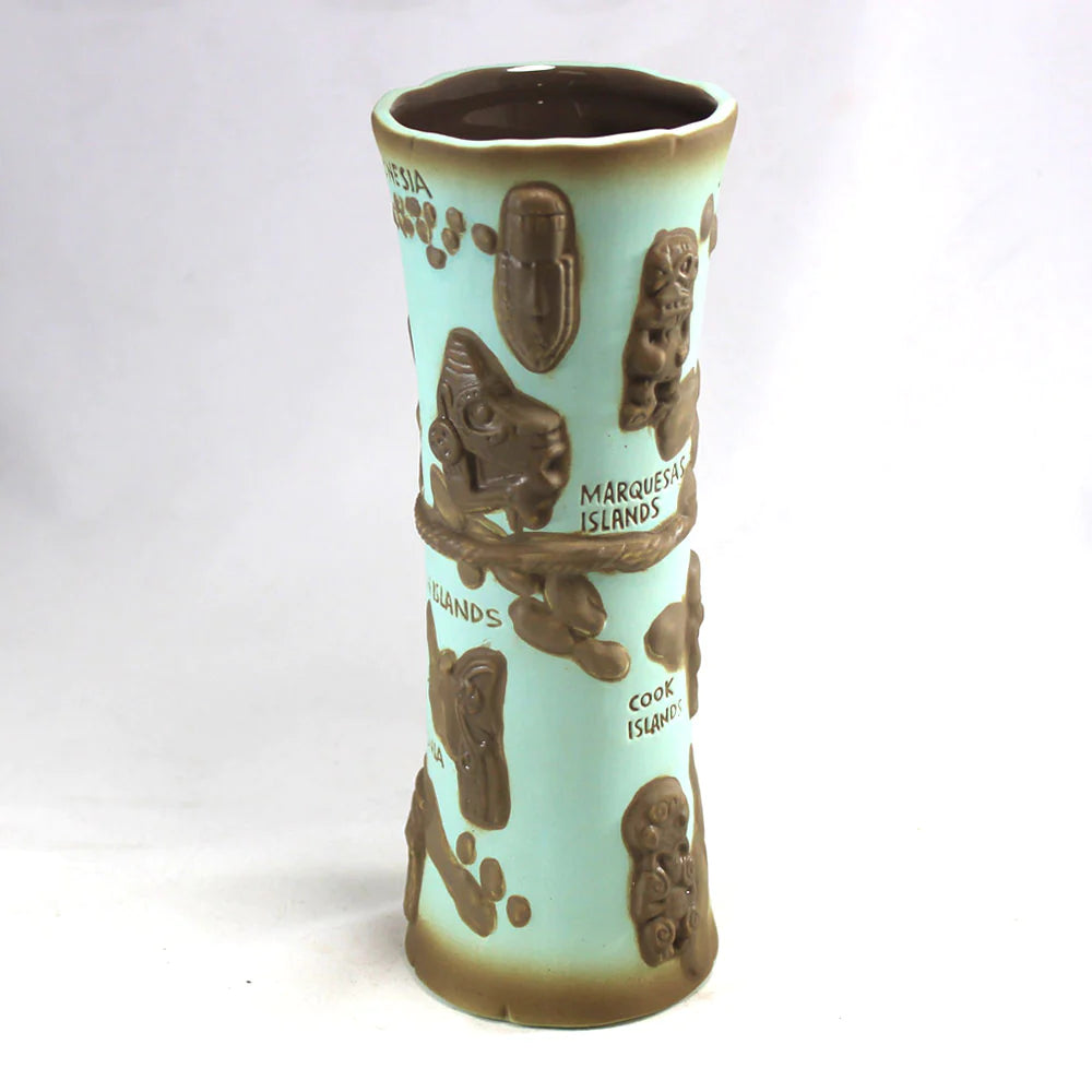 "Discovery!" Polynesia Map Tiki Mug