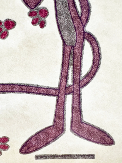 Pink Panther Think Pink Vintage Glitter Iron On Heat Transfer