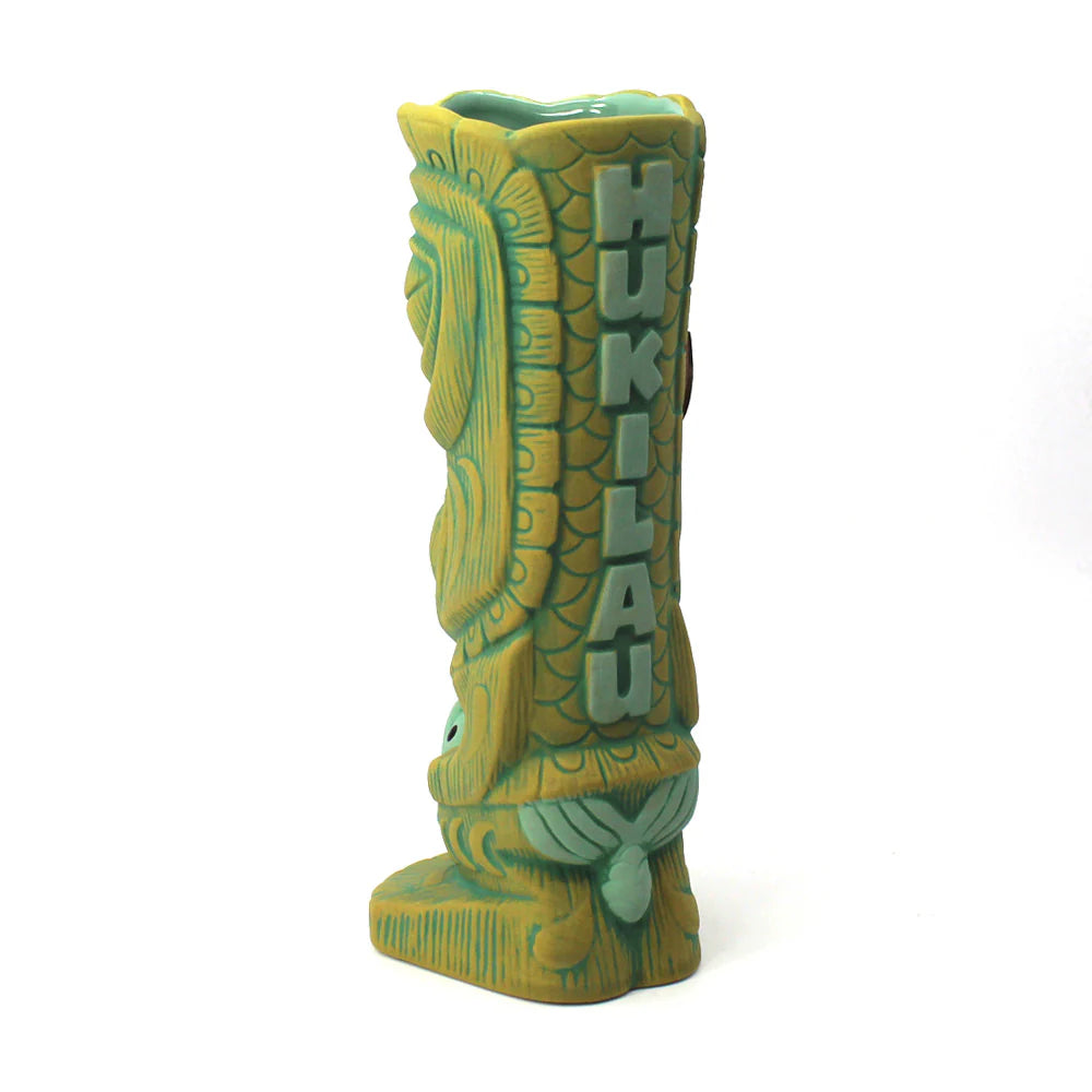 Fish Gatherer Tiki Mug & Wooden Spear Set