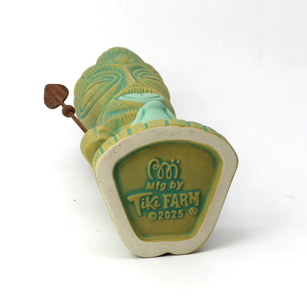 Fish Gatherer Tiki Mug & Wooden Spear Set