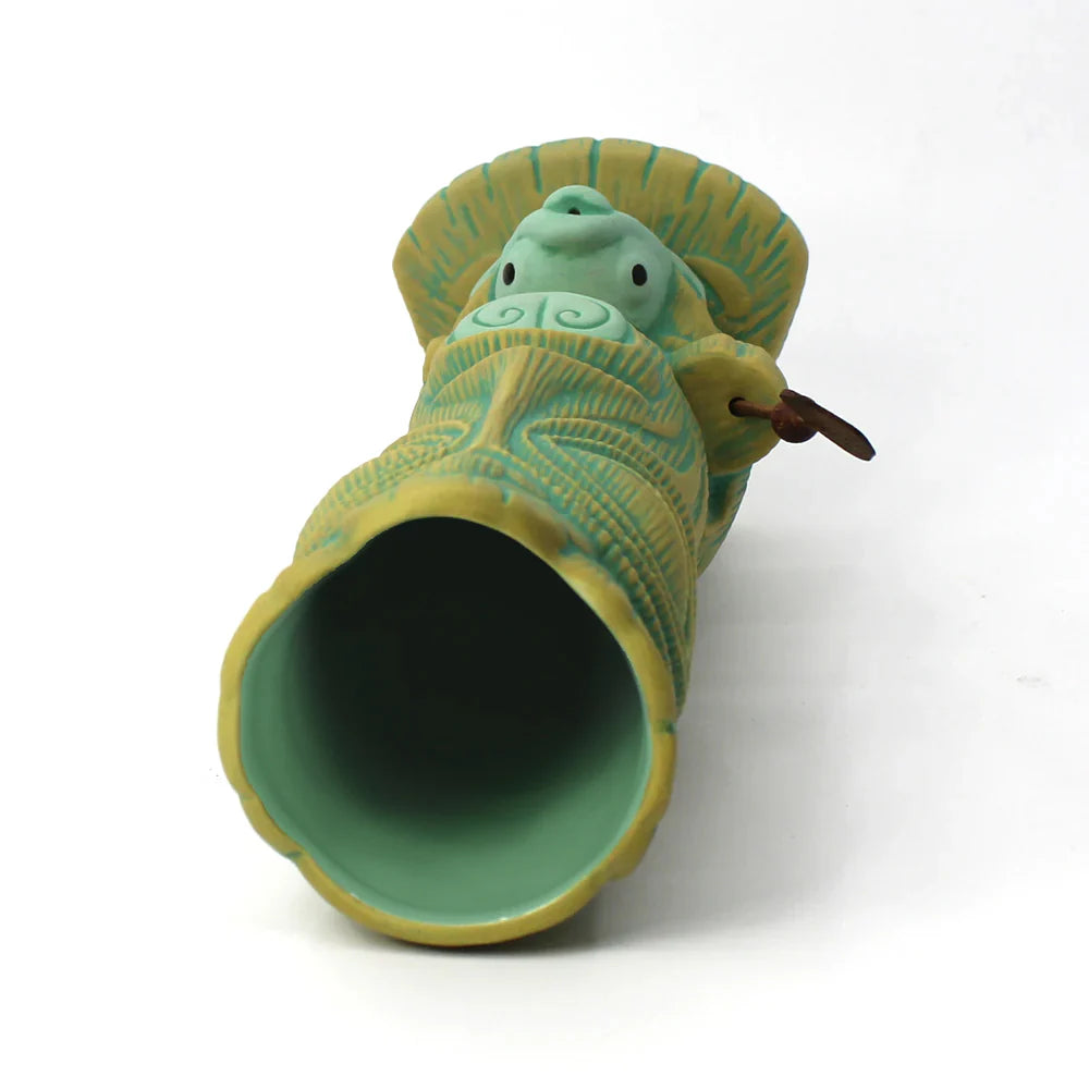Fish Gatherer Tiki Mug & Wooden Spear Set
