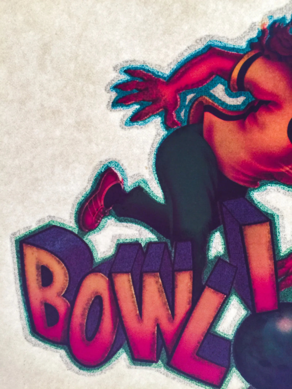 Bowling Vintage Iron On Heat Transfer