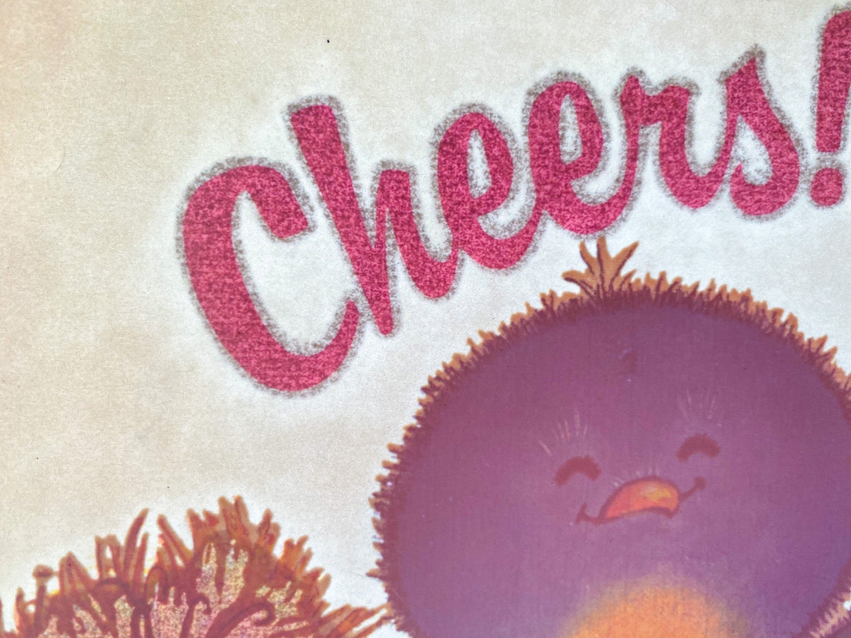 Cheers! Vintage Iron On Heat Transfer