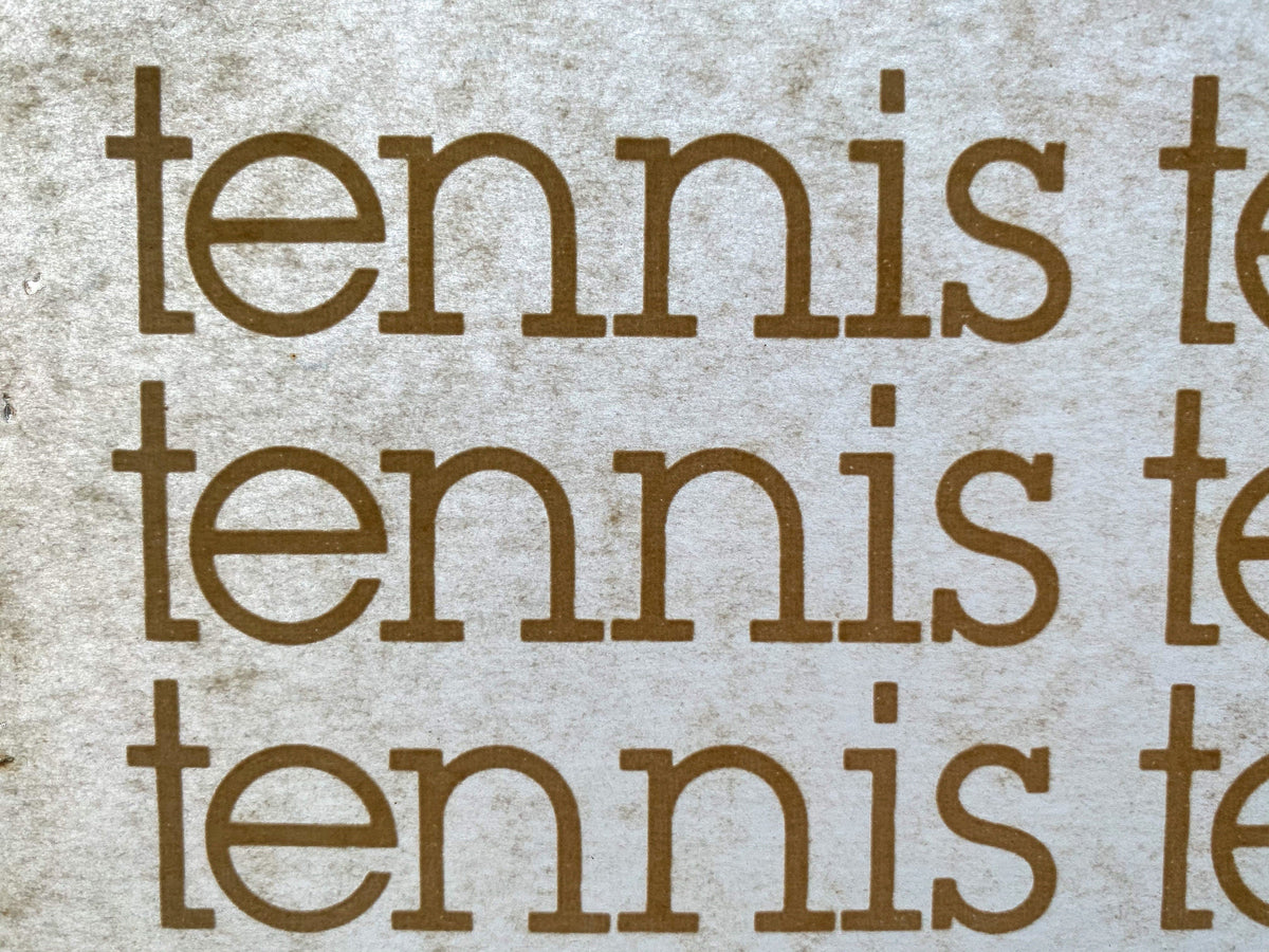 Tennis in White Vintage Iron On Heat Transfer