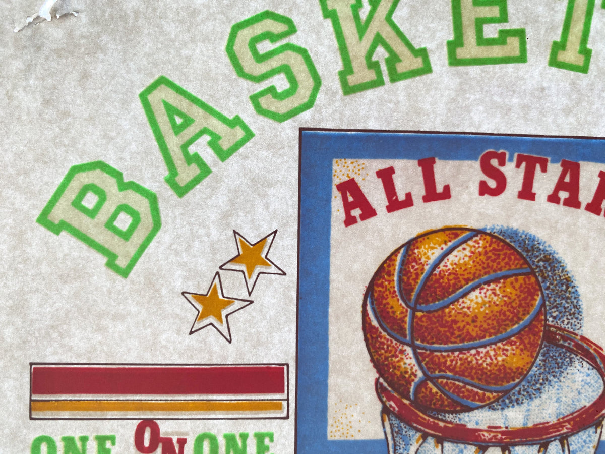 Basketball Showdown Vintage Iron On Heat Transfer