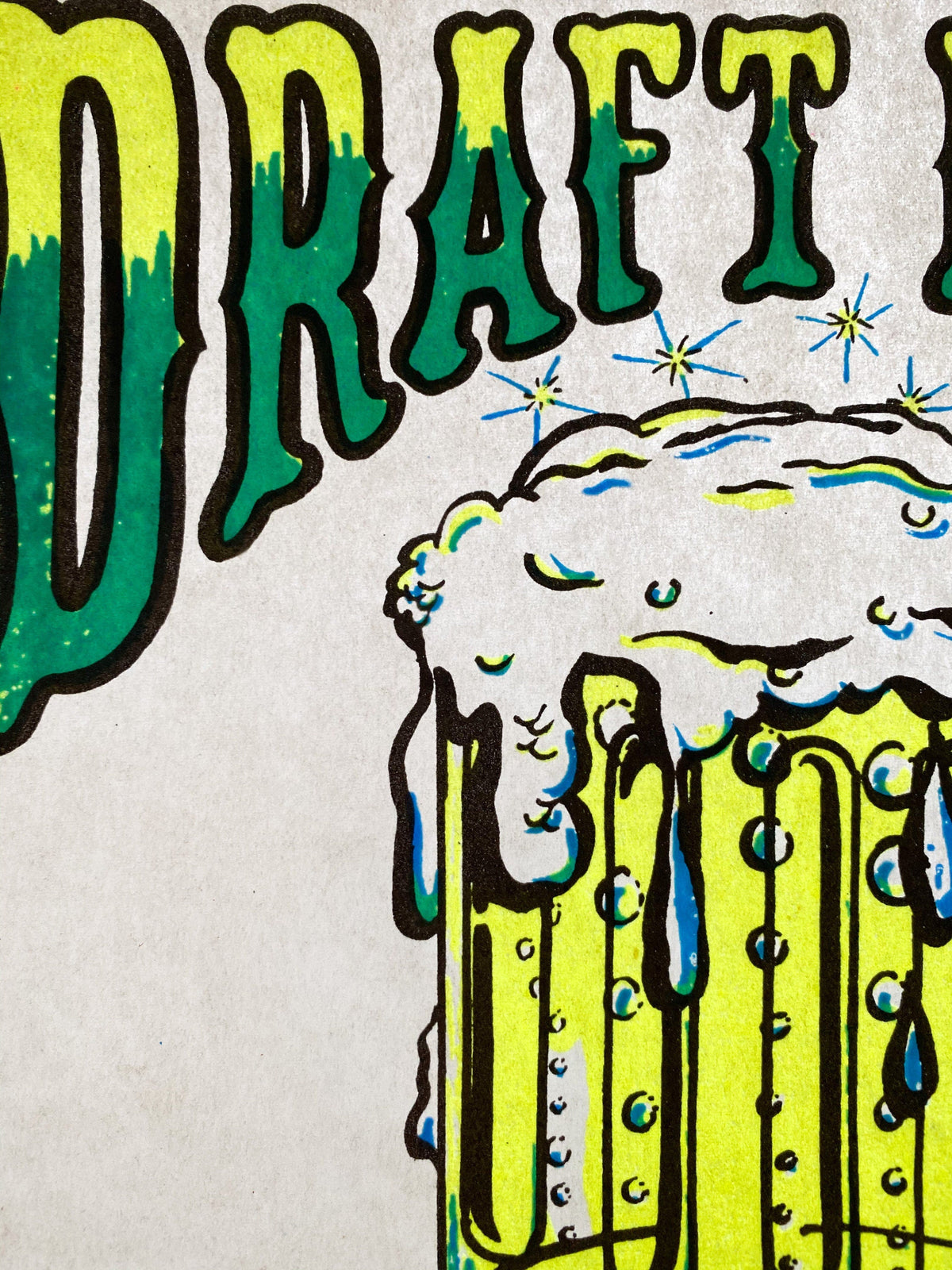 Draft Beer Vintage Rat's Hole Iron On Heat Transfer