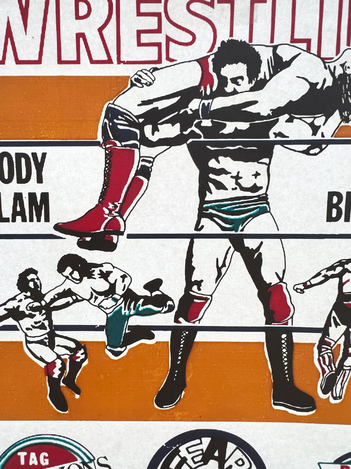 Fear No Evil Wrestling Vintage Iron On Heat Transfer