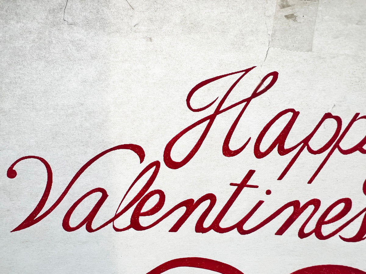 Happy Valentines Day Vintage Iron On Heat Transfer