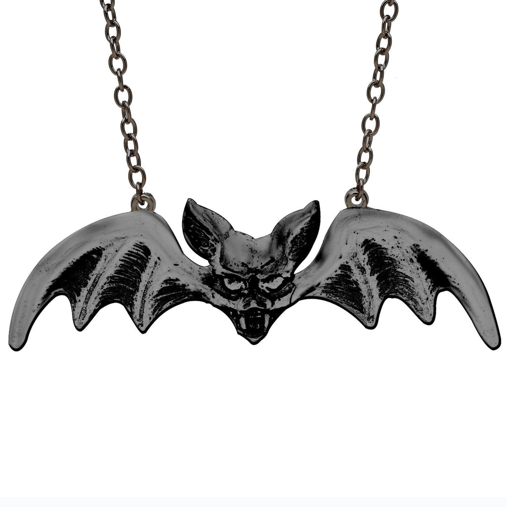 Bat Pendant Black