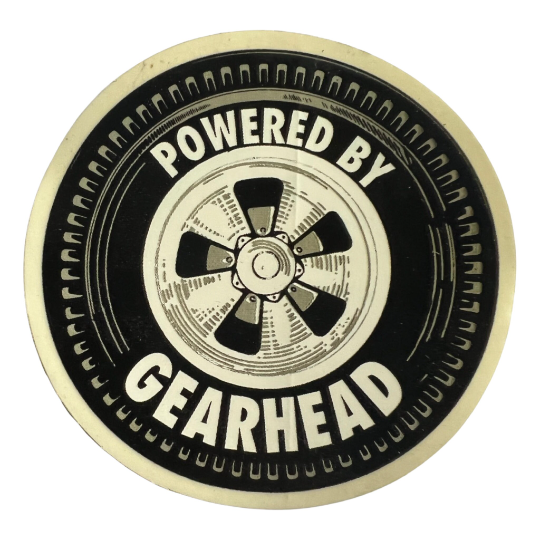 Powered by Gearhead Sticker