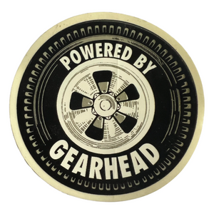 Powered by Gearhead Sticker